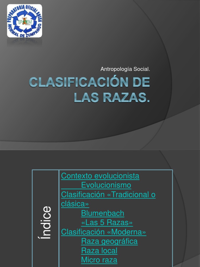 Clasificación de las Razas Humanas | PDF | Raza (categorización humana ...