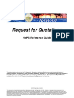 Request For Quotations: Heps Reference Guide