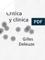 Deleuze, Gilles - Critica y Clinica