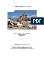 Construction and Demolition Waste Recycling A Literature Review