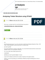 Analysing Timber Structure Using STAAD - Structural Analysis and Design Forum - Structural Analysis and Design - Be Communities by Bentley