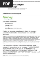 Structural Analysis and Design: STAAD - Pro Concrete Design (FAQ)
