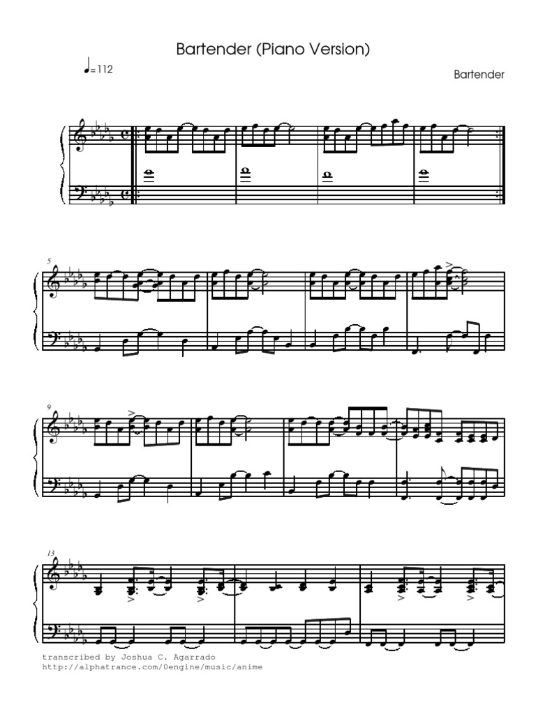 Air Anime Piano Sheet Music