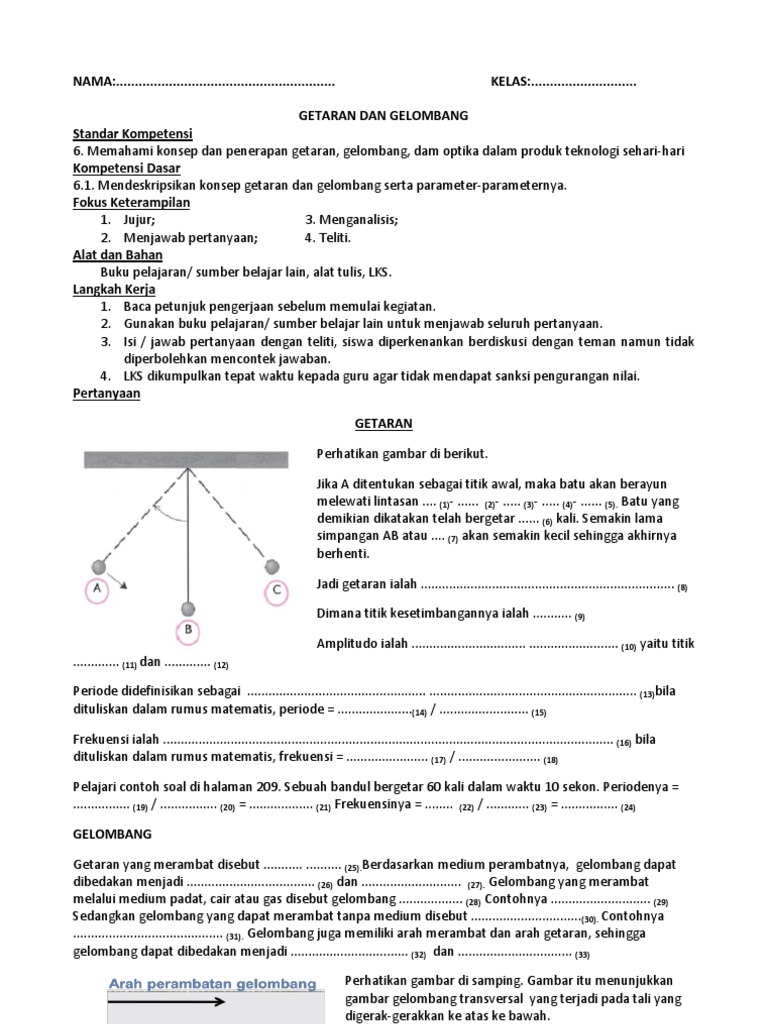 Lks Getaran Dan Gelombang