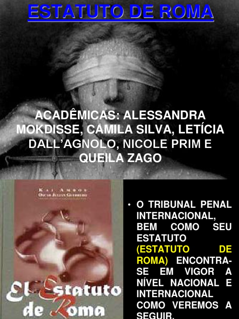 Estatuto de Roma e o TPI: Visão Geral | PDF | Tribunal Penal ...