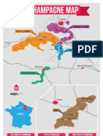 Champagne France Wine Map / Zona Viticola de Champagne en Francia