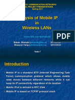 Analysis of Mobile Ip in Wireless Lans