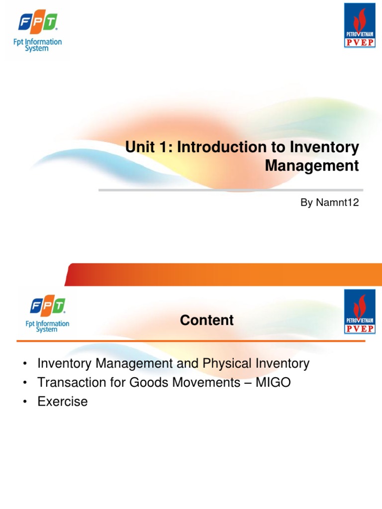 Introduction to Inventory Management | PDF