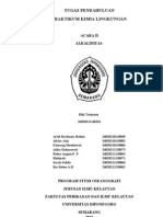 Tugas Pendahuluan Praktikum Kimia Lingkungan: Acara Ii Alkalinitas