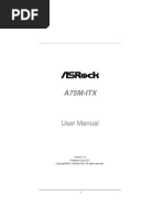 ASRock A75M-ITX User Manual