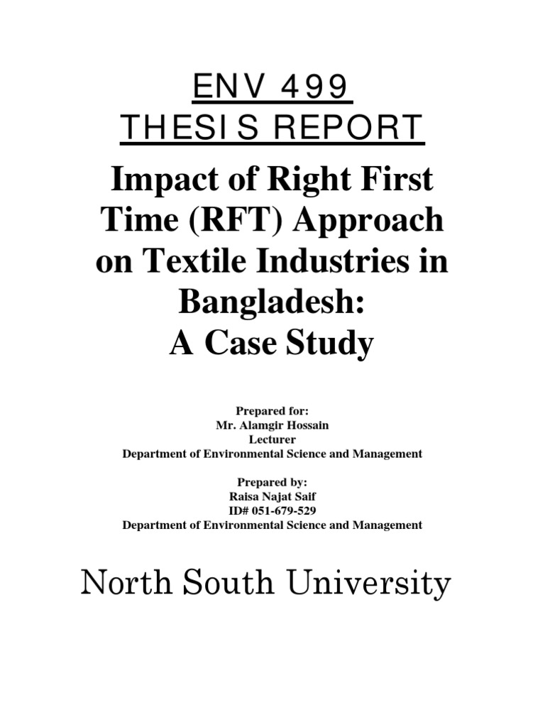 RFT Approach in Bangladesh's Textile Industry | PDF | Dyeing | Dye