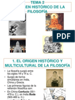 Tema 2 El Origen Histórico de La Filosofía