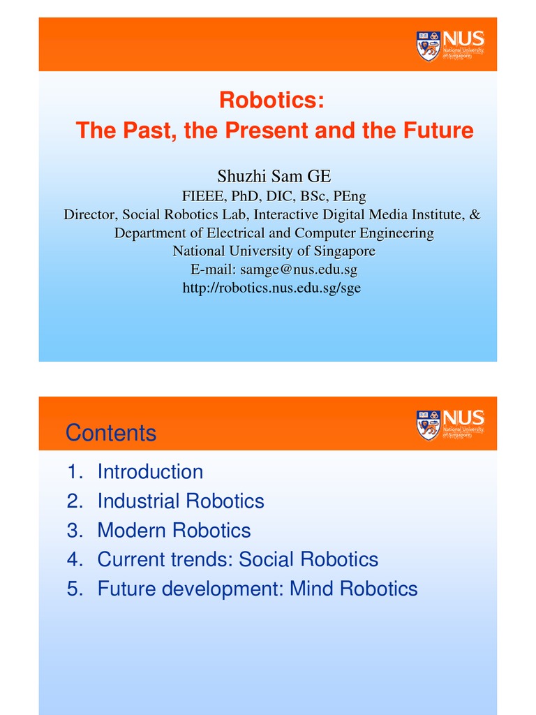 Evolution of Robotics: Past to Future | PDF | Robot | Robotics