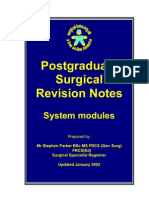 Systemic Revision Notes FRCS