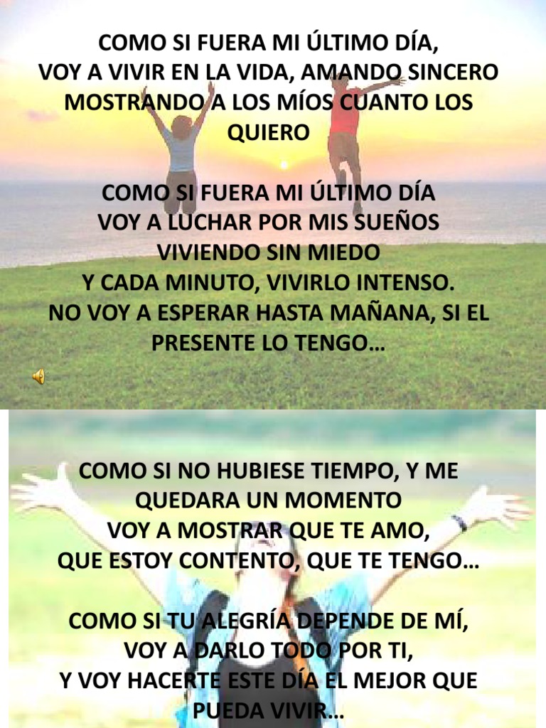 Vive cada día como si fuera el último | PDF