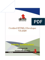 Certified HTML5 Developer