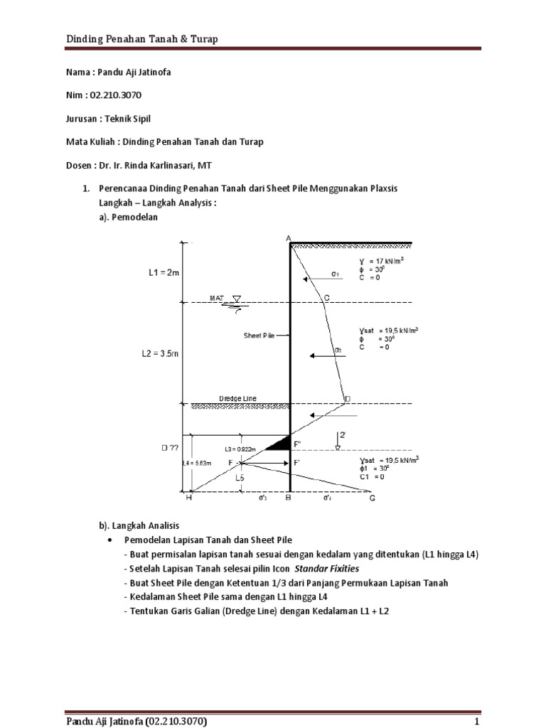 Plaxis Sheet Pile | PDF