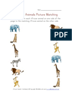African Animals Picture Matching