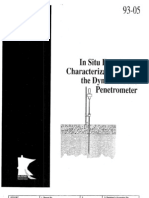 Dynamic Cone Penetrometer for Foundation Characterization