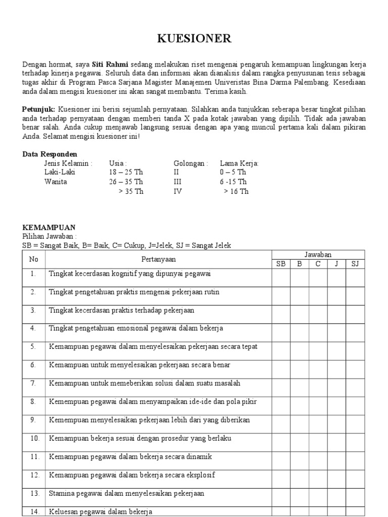 Skripsi Kepuasan Kerja Pdf