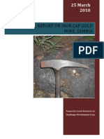 Technical Report on Iron Cap Gold Mine Zambia