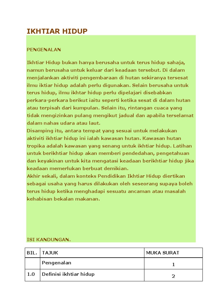 Ikhtiar Hidup Pdf