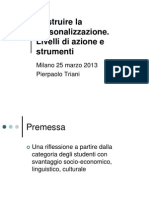 Costruire la personalizzazione