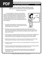 85 Listening Disabilities