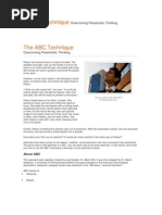 The ABC Technique Overcoming Pessimistic Thinking