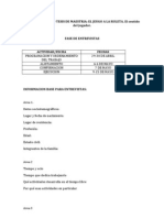 Entrevistas Trabajo de Campo Tesis de Maestria