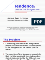 Independence - Political Option for the Bangsamoro