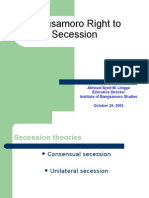Bangsamoro Right To Secession