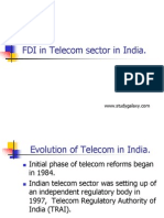 FDI in Telecom Sector in India