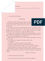 ficha de avaliação 6º - CONTO