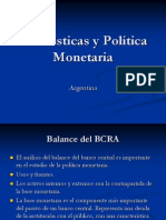 Agregados Monetarios e instrumentos de política