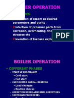 Operation of Boiler