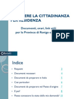 Ottenere La Cittadinanza Italiana Per Residenza