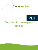 Cum Lansam Un Magazin Online