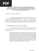 Parecer Estatuto do Nascituro Comissão de Bioética e Biodireito da OAB - RJ 2011