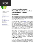 Puerto Rico Startup Showcase Release