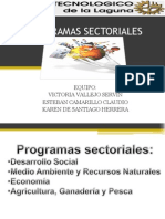 Programas Sectoriales