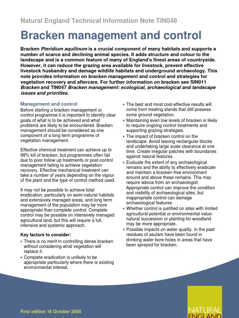 Bracken Management and Control: A Guide to Effective Strategies for ...