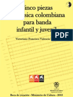 5 Piezas Colombianas para Banda