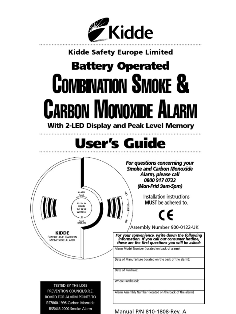 118_kidde fire alarmManual Hvac Ventilation (Architecture)