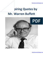 25 Inspiring Quotes by Mr Warren Buffett