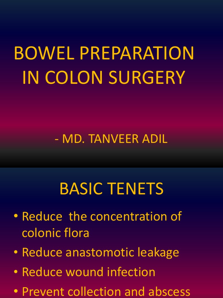 Bowel Preparation PDF Surgery Antibiotics