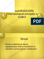 1) Shock/MODS/SIRS 2) Hematological Principles in Surgery