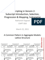 Subscripting in Vensim 2 - Introducing, Progressing Between, Mapping and Creating Subranges of Subscripts