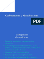 Antibioticos 10. Carbapenems y Monobactams