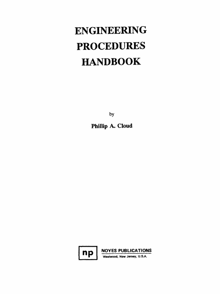 Engineering Procedures Handbook: Phillip | PDF